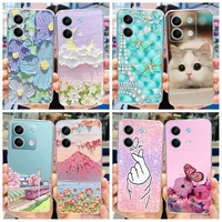 For Xiaomi Redmi Note 13 4G 2024 Case Cute Cat Cartoon Phone Cover For Xiaomi Redmi Note 13 Pro 4G Funda Note13 Pro 4G 2024 Capa