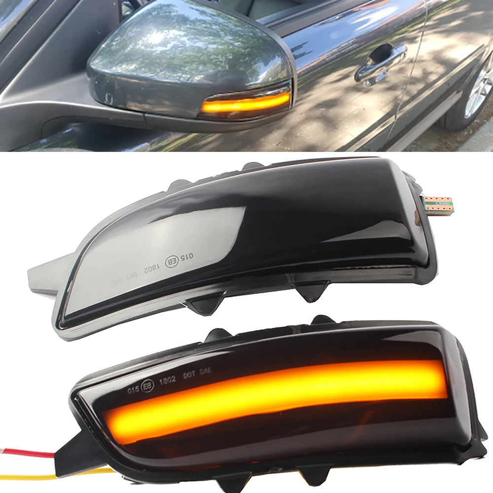 

Светодиодный динамический указатель поворота, боковое зеркало, последовательная лампа, мигающий индикатор для Volvo C30 C70 S40 S60 V40 V50 V70 2008-2010