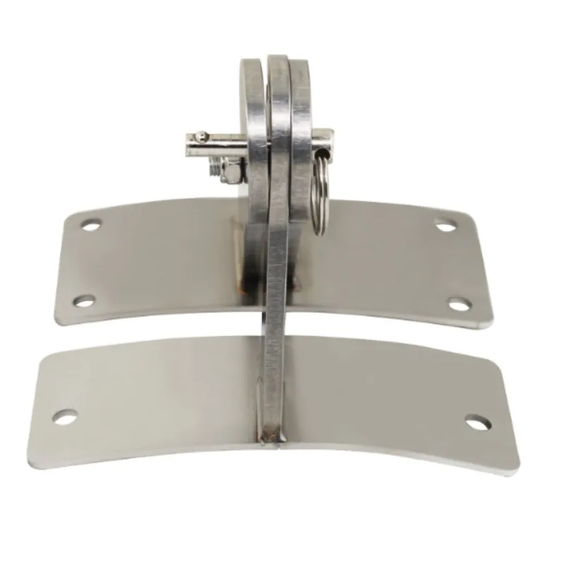 1PCS 304 สแตนเลสสตีลย่างฝาปิดบานพับชุดสําหรับ Weber Smokey Smoker Grill บานพับเปลี่ยนชิ้นส่วน