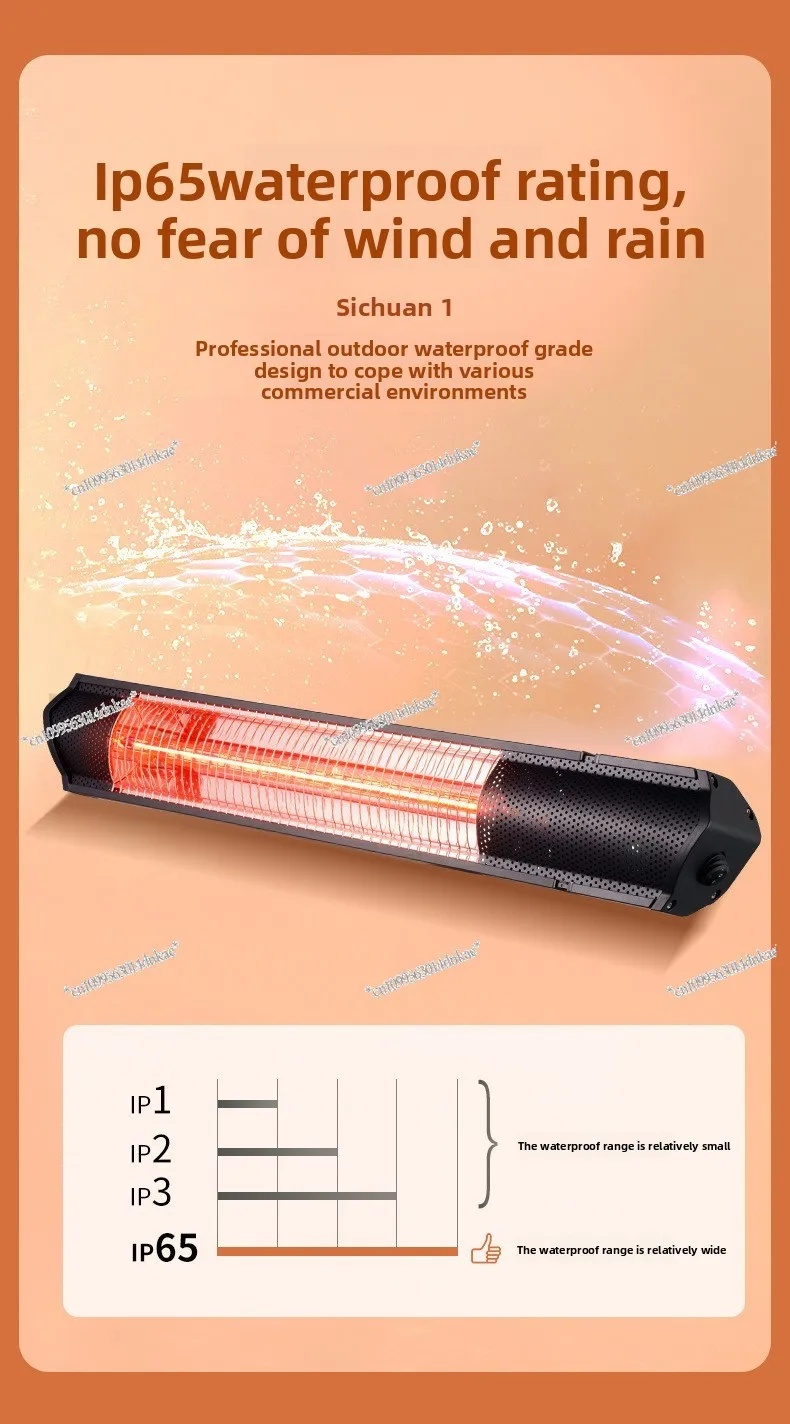 110V US Standard Hanging Bathroom Waterproof Outdoor Courtyard Outdoor High-power Electric Heater