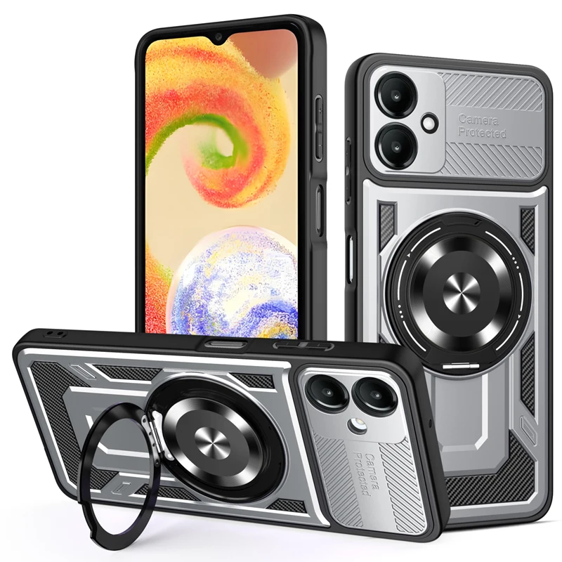 

Для Samsung Galaxy M13 F06 M06 чехол для телефона с беспроводной зарядкой противоударный мягкий силиконовый чехол металлический держатель кронштейн