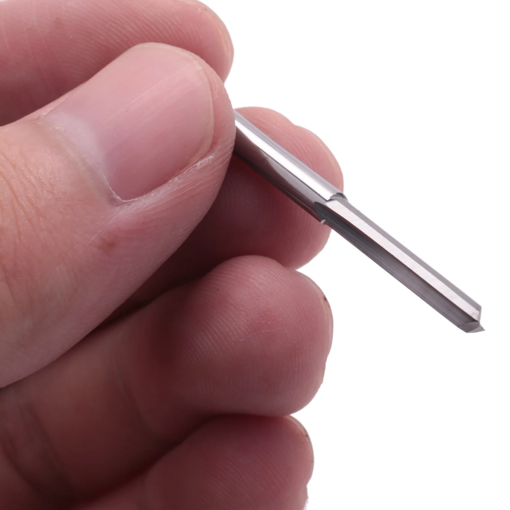 A74U 10Pcs 2 Flute Cnc Router Bits 3.175Mm Straight Slot Steel Milling Cutter For Wood Mdf Plastic