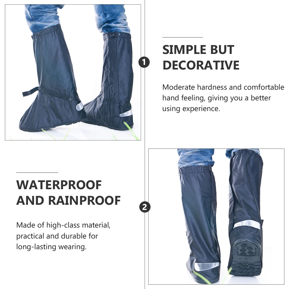 

2 Pcs Rainproof Shoe Cover Professional Boot Protector Water Cycling Supply Oxford Cloth Wear-resistant Covers Men and Women