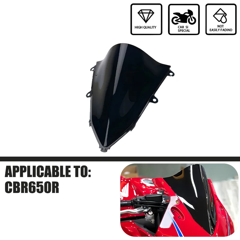 

Motorcycle Front Windscreen Windshield Fairing Wind Deflector For CBR650R CBR 650R 2019 2020 2021 2022 2023 2024 2025