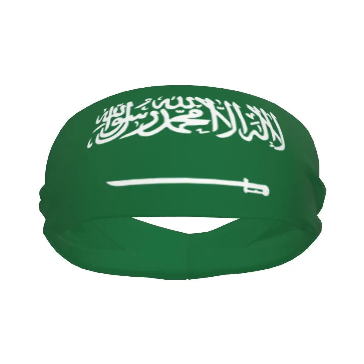 Sports Sweatband Breathable Headband Sweat Hair Head Band Saudi Arabia Flag Yoga Headband