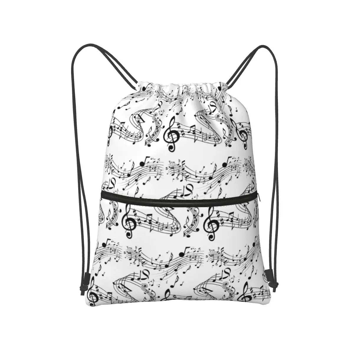 

Абстрактные клавиши фортепиано с музыкальными нотами, рюкзаки, модные портативные сумки на шнурке, спортивная сумка, сумки для книг для путешествий, школы