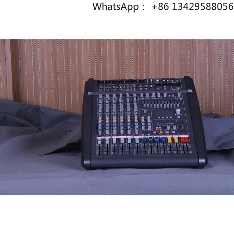PM600-3 Professional Power Mixer 6-Channel Audio Amplifier with Digital Technology for Karaoke Audio Sound Equipment
