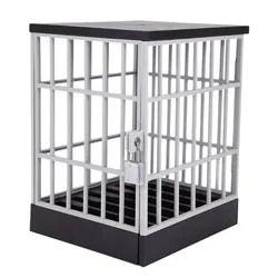 Mobile Phone Jail Cell Prison Lock Up Safe Smartphone Home Table Gadget Quality Storage Box Locking Cage Party Storage
