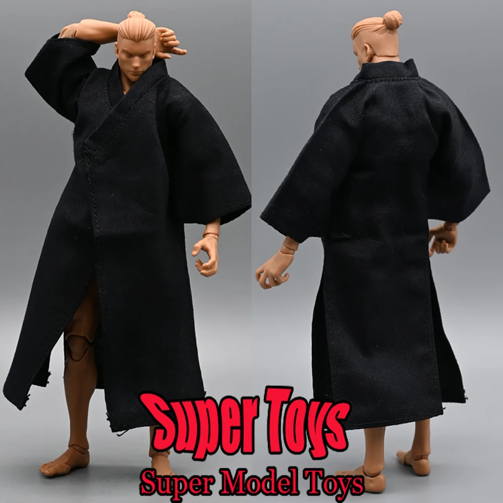 

In Stock 1/12 Scale Male Soldier Clothes Solid Color Casual Fashion Long Coat For 6-inches SHF Action Figure Model Doll