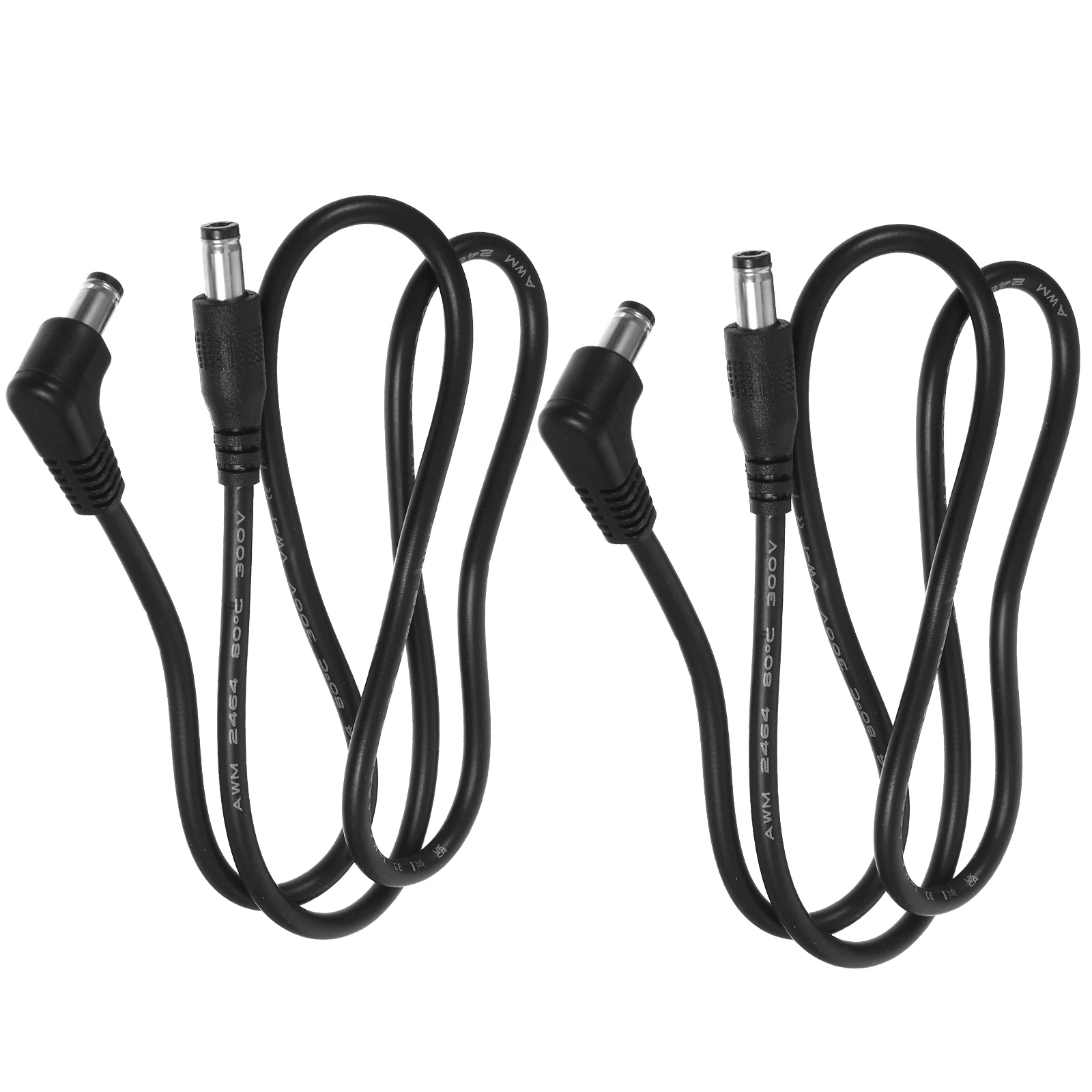 

2pcs Effector Dc Power Cable Musical Instrument Stable Long Life Anti-Interference Reliable Portable Cord For Electric