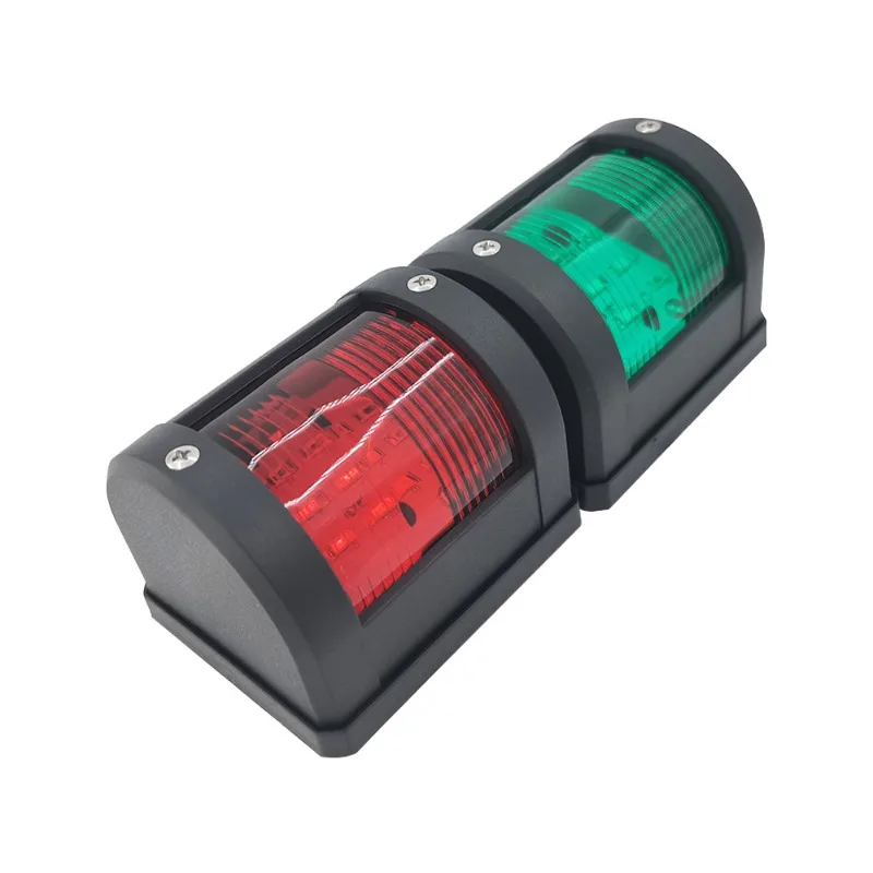 

Red and green pair of 79 * 65 * 56 LED navigation signal lights, marine yacht hardware accessories