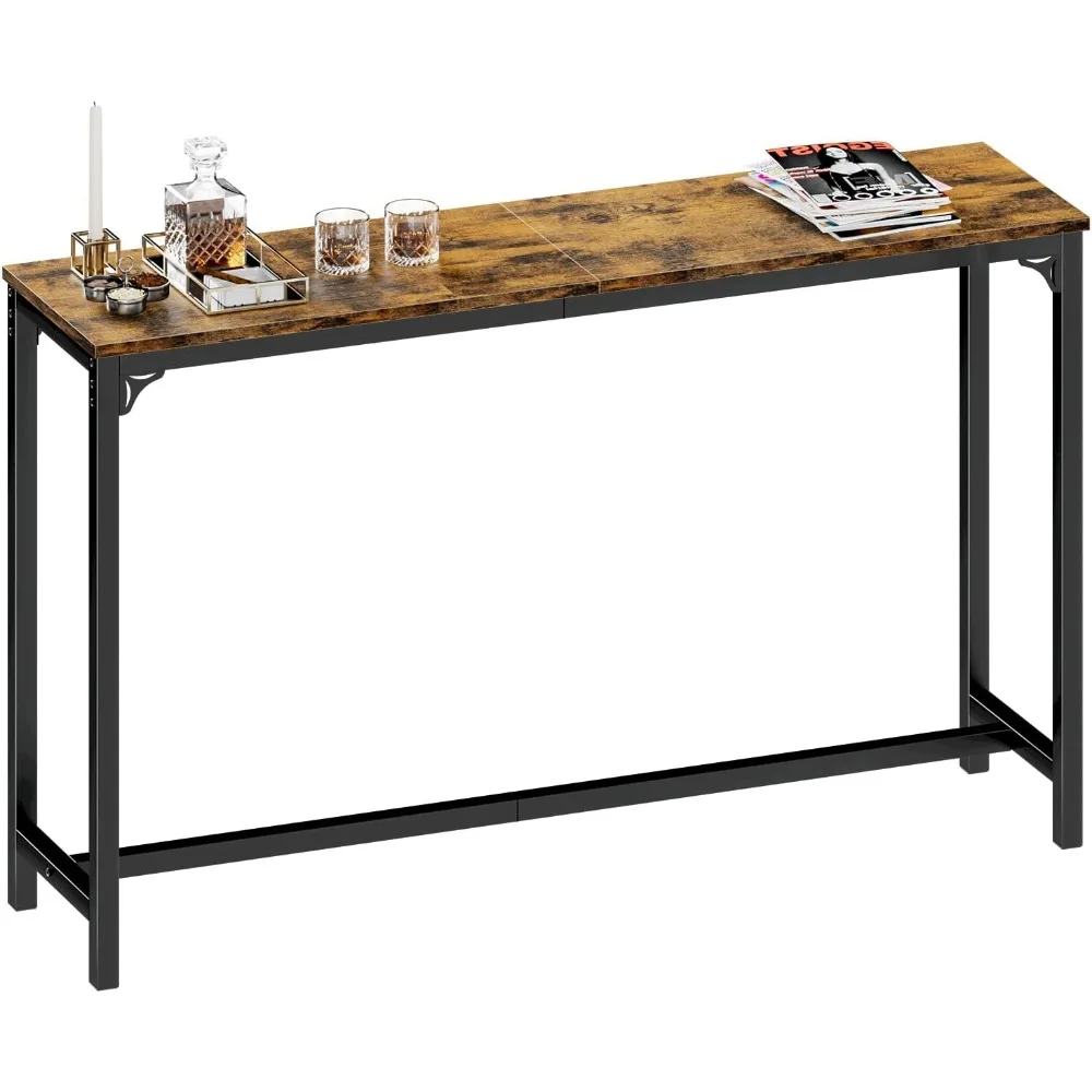 

Bar Table, 63" Counter Height Bar Table, Vintage Bar Table with Sturdy Legs & Easy-to-Clean Top