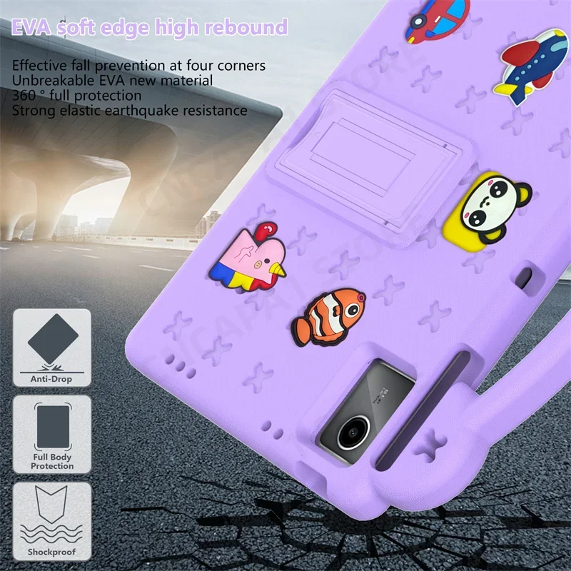 Funda de espuma EVA para Doogee T30 Pro, carcasa portátil de seguridad con soporte trasero para Tablet PC de 11 pulgadas para niños