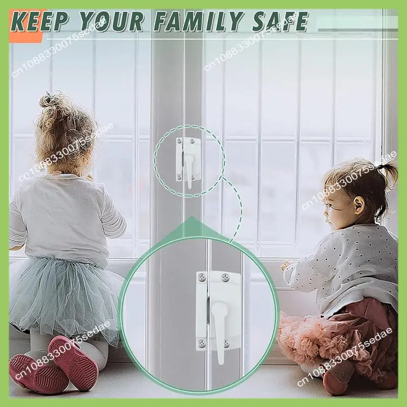 Y19A raambandslot, Cam Action wit raamslot, raamgrendel met vaste gegoten, geschikt voor schuiframen, eenvoudige installatie