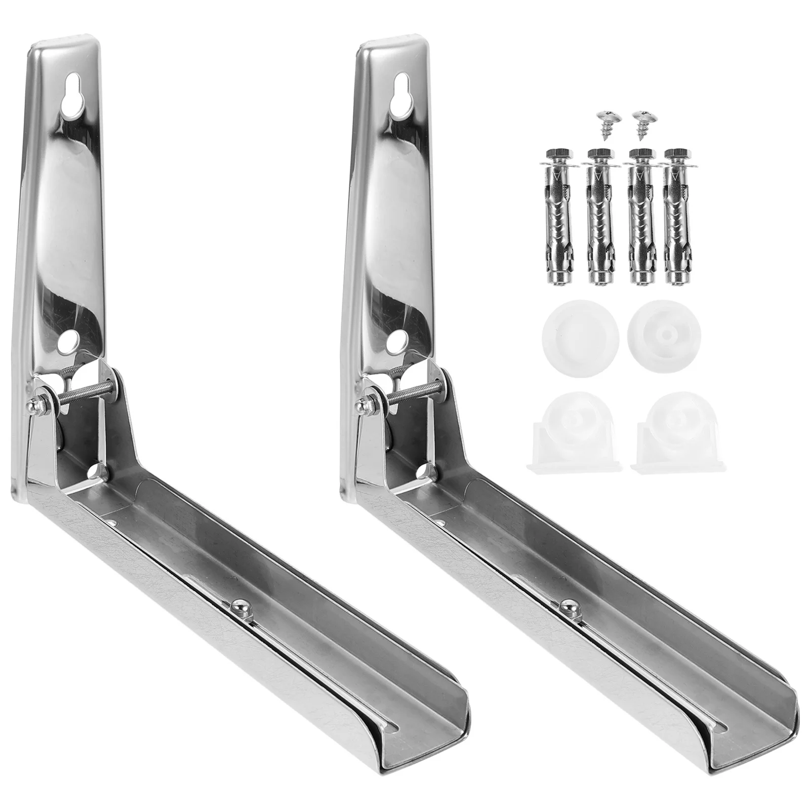 

1Set Stainless Steel Retractable Folding Microwave Wall Mount Bracket Space Saving Kitchen Oven Shelf Rack Rack