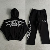 CR Men Streetwear Hooded Jacket Men's High Quality Pullovers Suits Winter Male Hooded Sweatshirt Jogging Pants