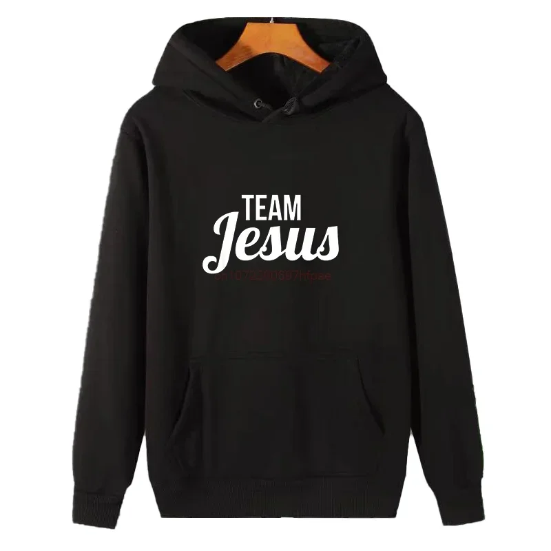 Team Jesus Hoodies Vintage Cool Graphic Hooded Sweatshirts New In Hoodies & Sweatshirts Essentials Winter Thick Sweater Hoodie