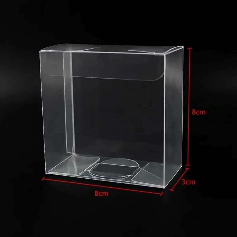 8X3X8CM PVC Gift Box Transparent Packag Favor Boxes Decoration Chocolate Bags Candy Boxes Wedding Party Supplies Plastic Boxes