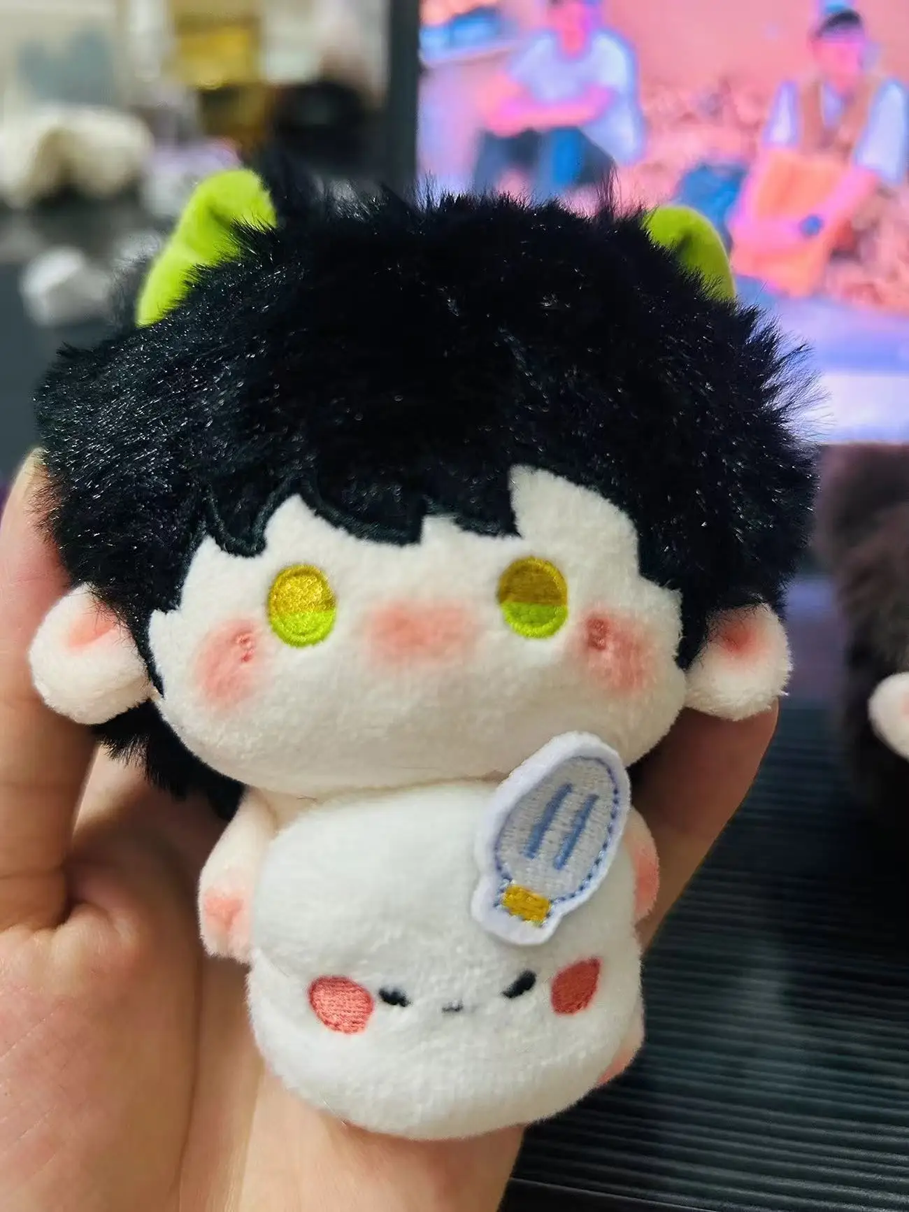 لعبة الحب والمساحة العميقة ألعاب من نسيج مخملي رافاييل كزيفير زين كاليب سيلوس 10 سنتيمتر الحيوان الأذن قلادة صغيرة تأثيري المفاتيح هدية