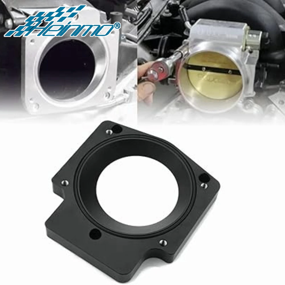 

102mm Throttle Body Intake Manifold Spacer Adapter For LS1/2 LS4 LS6 LSX Throttle Body Adapter 4 Bolt Intake Manifold Aluminum