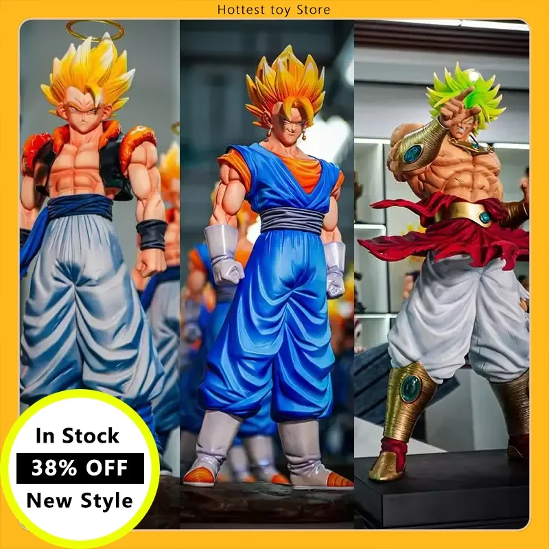 

В наличии Jt-068/69 Статуя Супер Сайян Gogeta Vegetto Broli Фигурки Аниме Dragon Ball Модель Куклы Коллекция Подарочная Игрушка