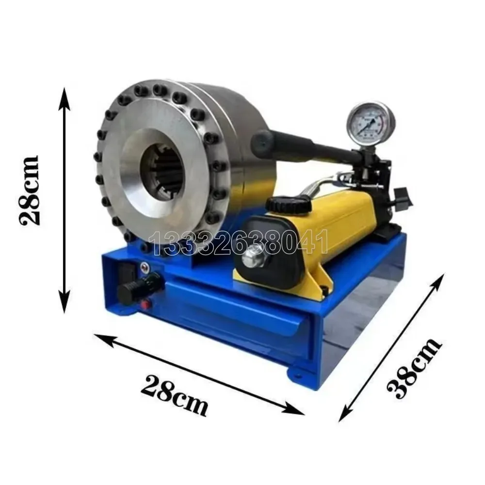 

Manual Pipe Crimping Machine Hydraulic Press Household High Pressure Oil Pipe Explosion-proof Pipe Brake with 7 molds