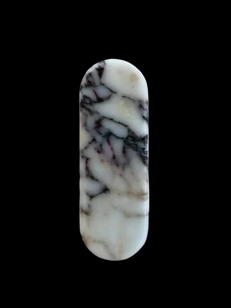 26x8x3.5cm Natural Marble Storage Vessel Natural Calacatta Violet Marble Stone Jewelry Containers Box Jars Home Decoration