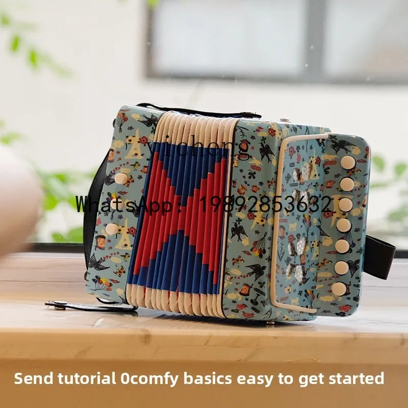 WJ  Children's Accordion Music Enlightenment  Instrument Entry Toy Boys Girls Gift 3 Years Old