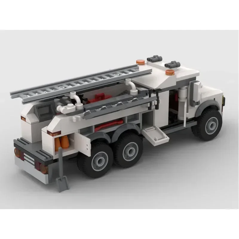 MOC-56695 Heavy Duty Service Truck Splicing Assembly Bouwsteen Model MOC Creatief Educatief Kinderen Verjaardag Speelgoed Cadeau