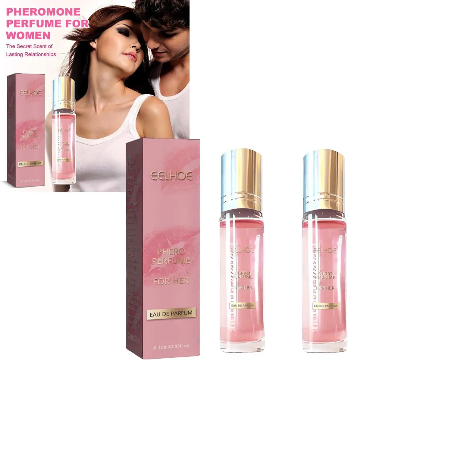 2Pcs 10ml Flirting Perfume Pheromone Sexually Stimulating Fragrance Oil Long-lasting Fragrance Sexy Product For Women