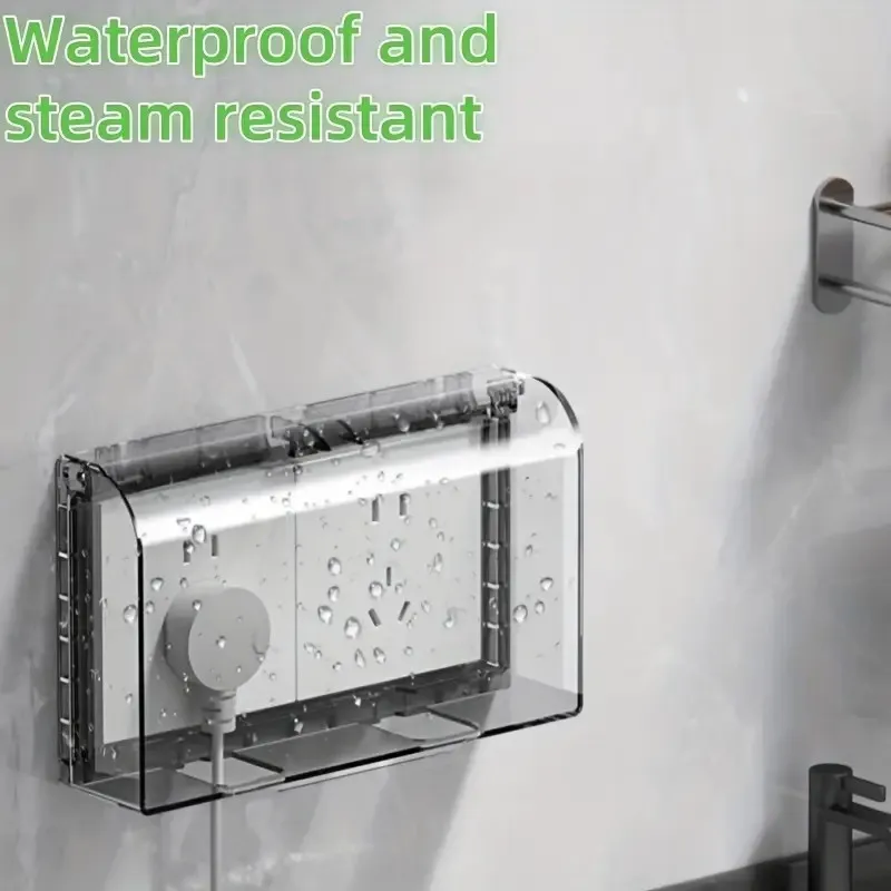 Waterproof Cover For Switches And Sockets Splash-Proof Box For Bathrooms Washrooms Universal Protective Cover Waterproof Box