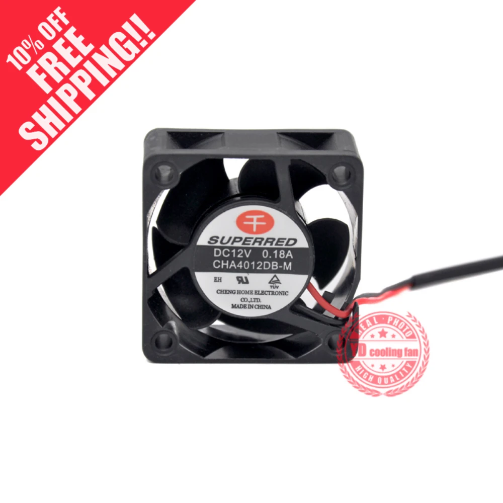 NEW SUPERRED CHA4012DB-M 4020 double ball bearing 4CM 4CM high air volume cooling fan