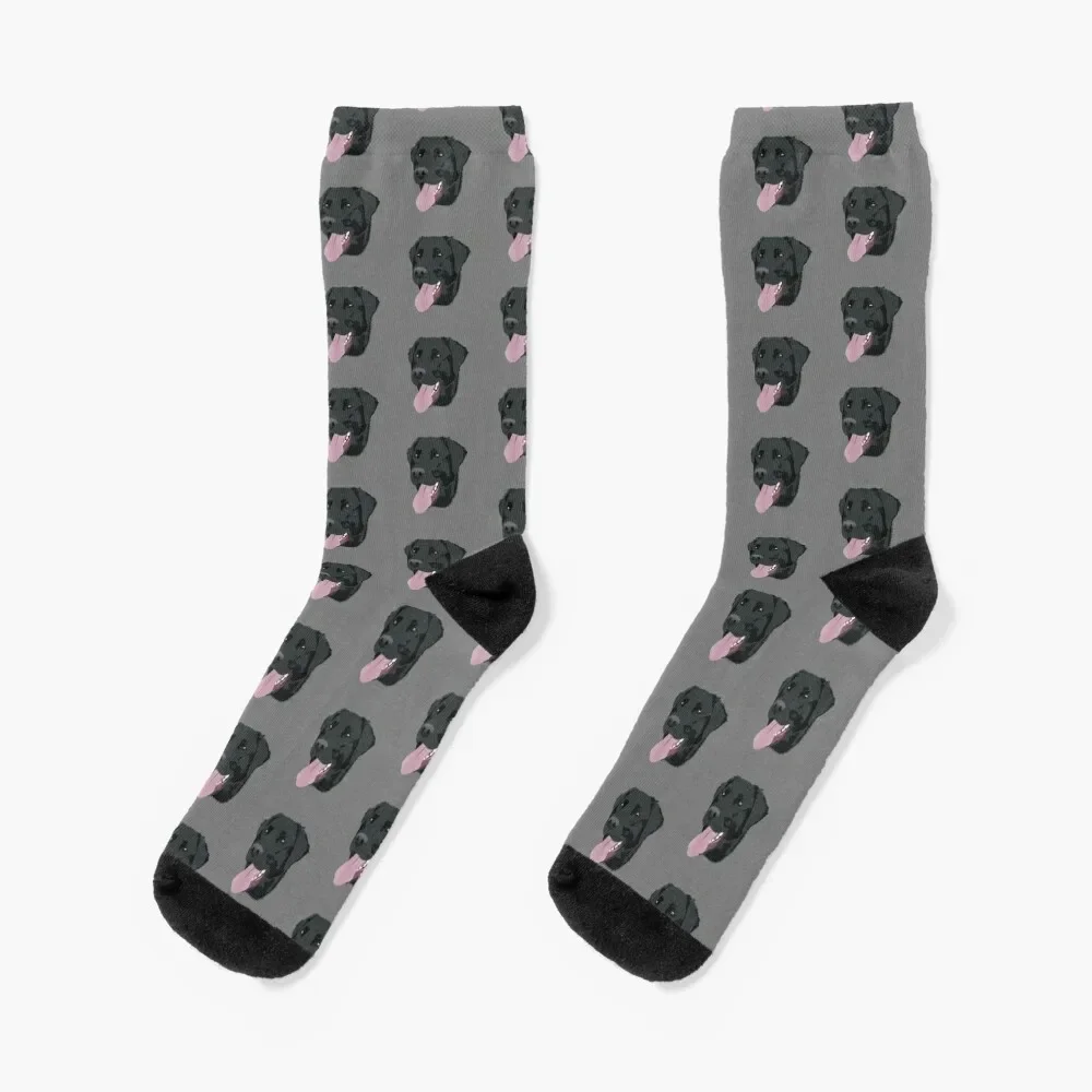 

Black Lab Socks valentine gift ideas custom sports fashionable happy Ladies Socks Men's