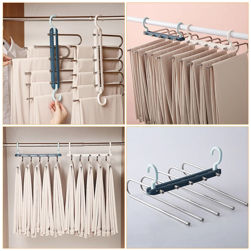 

Hangers for Pants Stainless Steel Coat Hook Clothes Racks Hanging Multiple Functional