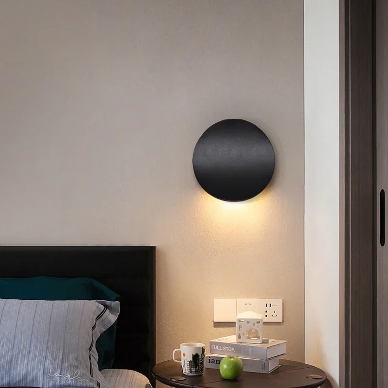 Lamp Modern LED Round Wall Simple Indoor Decor Wall Lgiht LED Sconce For Living Room Background Aisle Bedroom Stair Lamp