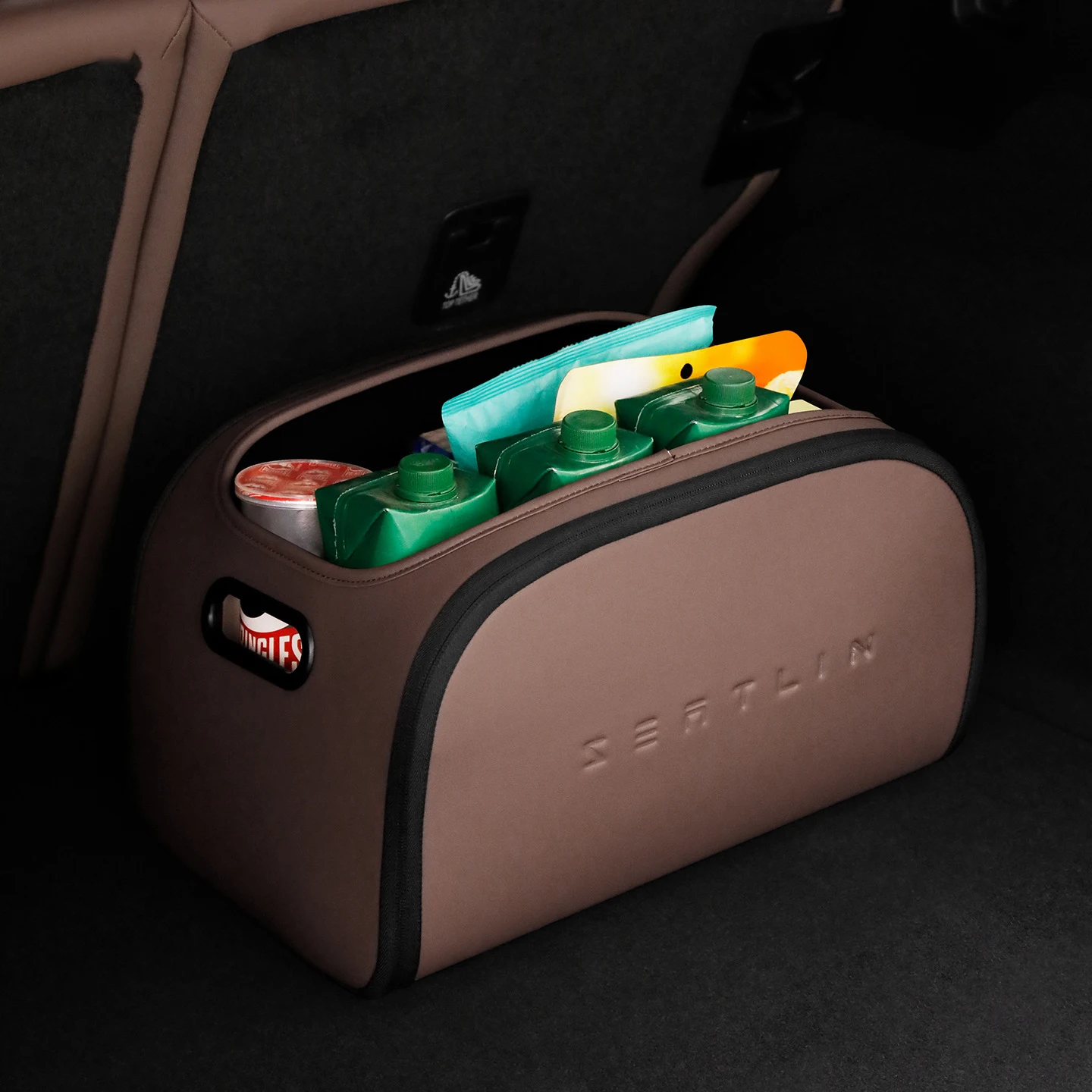 

1Pc Luxury Leather Car Trunk Organizer, Premium EVA Large Capacity Storage Box for Auto Interior Tidying, Universal for BMW