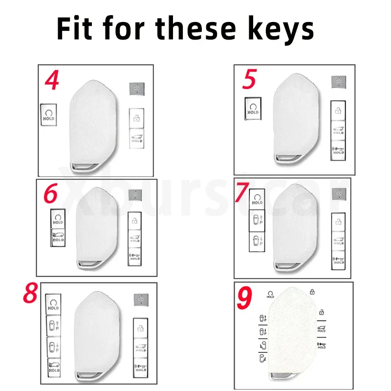 Auto Shell Fob For 2024 Kia Picanto EV9 Sorento MQ4 Carnival KA4 Morning K5 Carens RIO Seltos Transparent TPU Car Key Case Cover