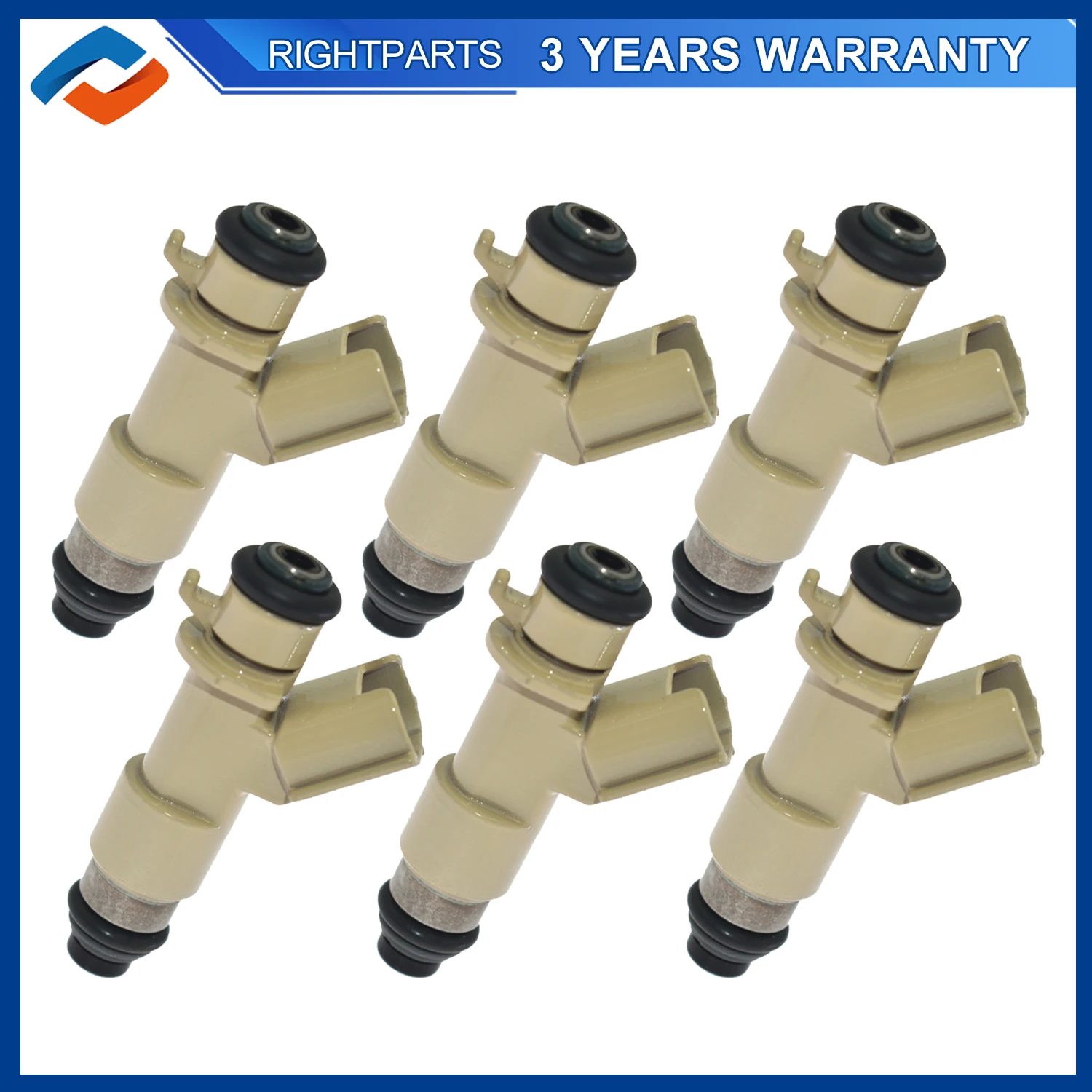 

Set of 6 16450-RDV-J01 Fuel Injectors For Honda Accord Hybrid 3.0L 2005 2006 2007 16450RDVJ01