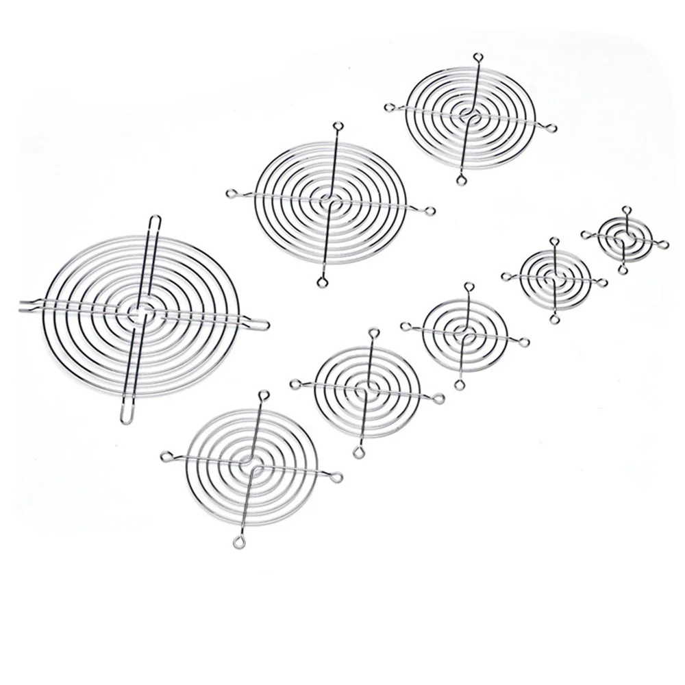 Boîtier métallique pour ventilateur de refroidissement, filet de protection en fer, 3cm, 4cm, 5cm, 6cm, 7cm, 8cm, 9cm, 11cm, 12cm, 15cm, 17cm, 18cm, 20cm