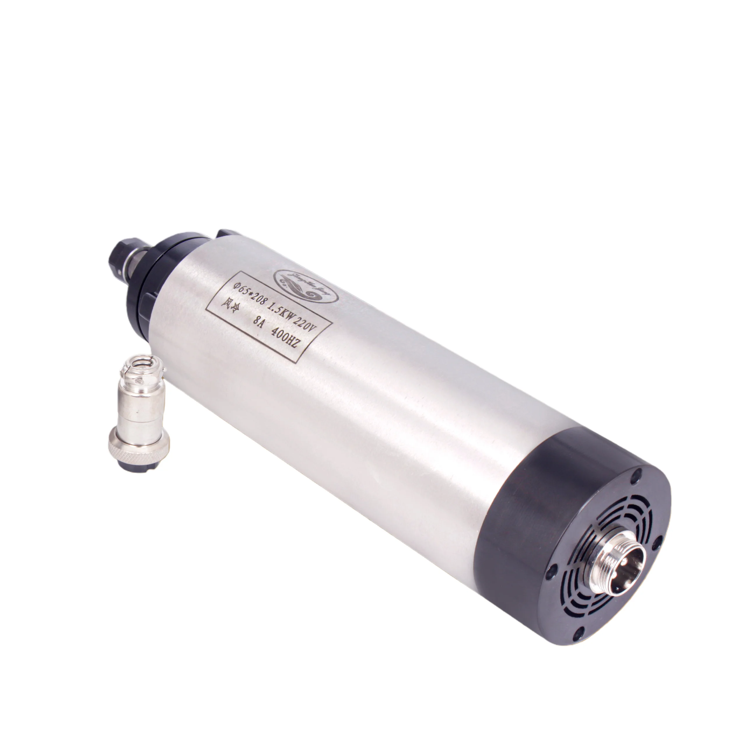 65mm 1.5KW ER11 CNC Air Cooled Coolling Spindle Motor Woodworking Router Engraving Milling 65*208