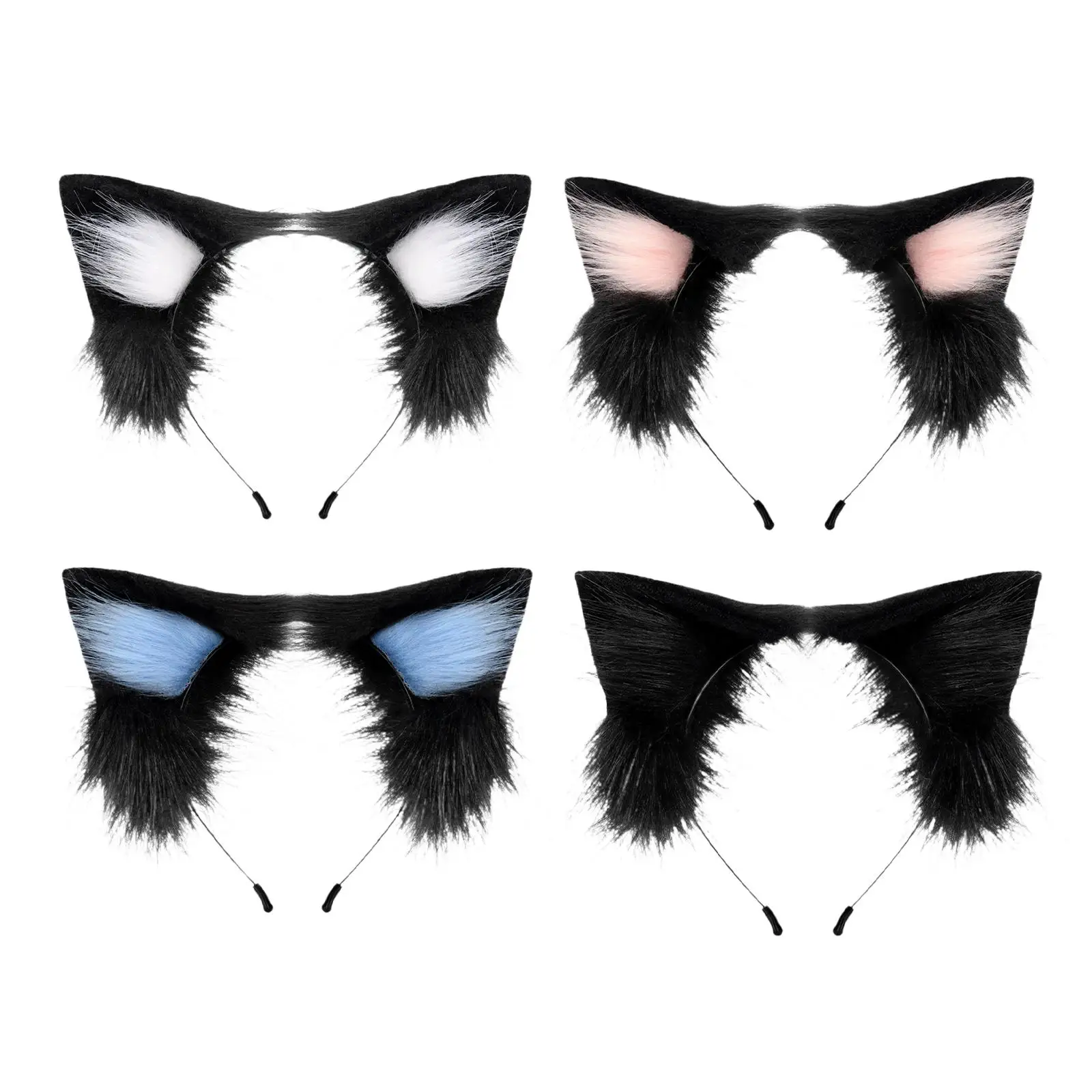 Cat Ears Headband Cosplay Costume Headwear for Performance Fancy Dress Carnival