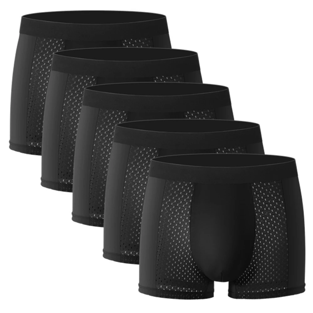 الرجال بلون شبكة ملابس داخلية جيدة التهوية سراويل داخلية سراويل boxershort جذوع ملخصات مريحة الصيف ملابس داخلية للتبريد
