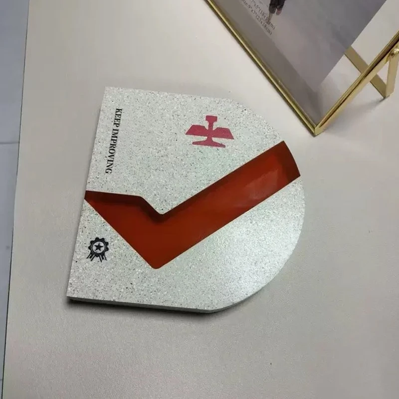 Customized High-end Marble Crystal Trophy, Excellent Staff Company Annual Meeting Awards, Outstanding Medal Home Decoration, 1Pc
