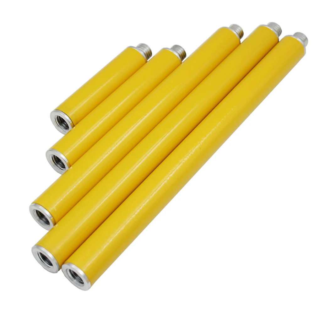 Yellow Aluminum Alloy Centering Rod Gps Extension Rod 10 15 25 40 60 100cm Diameter 25 mm