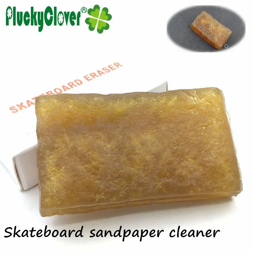 1pc gomma da Skateboard Longboard Sandpapaer Griptape gomma per la pulizia Fish Penny board gomme da cancellare per Scooter gomme per la pulizia della carta vetrata