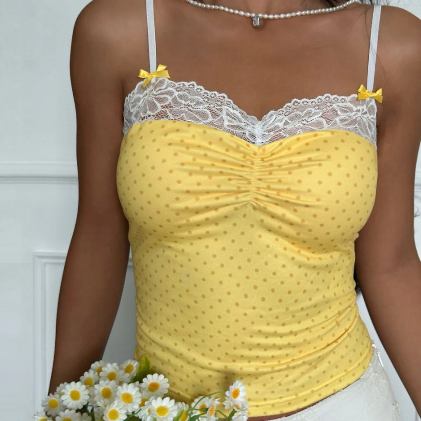 

Fairy Coquette Milkmaid Top Y2K Aesthetic White Lace Crop Top 90s Vintage Milkmaid Vest Chic Women Retro Streetwear