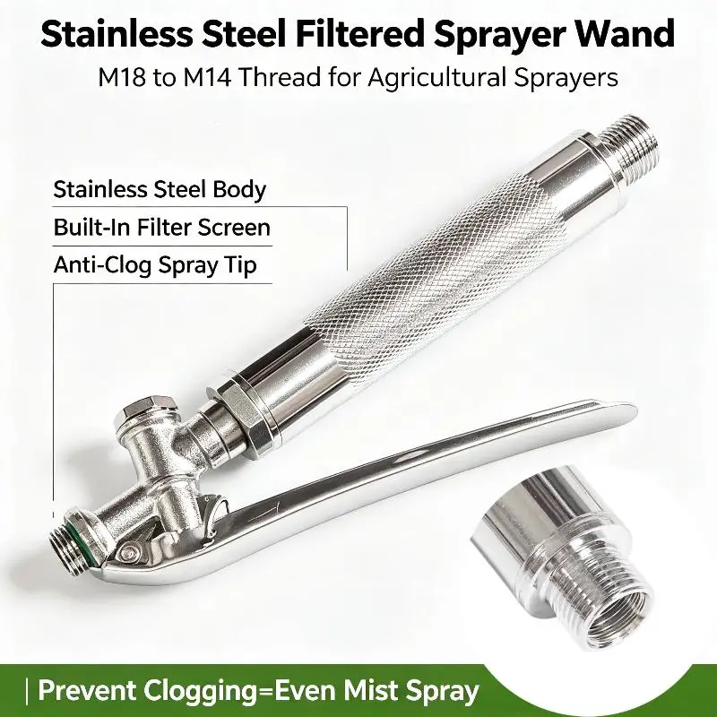 1/2Pcs Garden Accessories Stainless Steel Spray Handle Trigger Press Switch With Filter For Electric Spraying Hand Sprayer