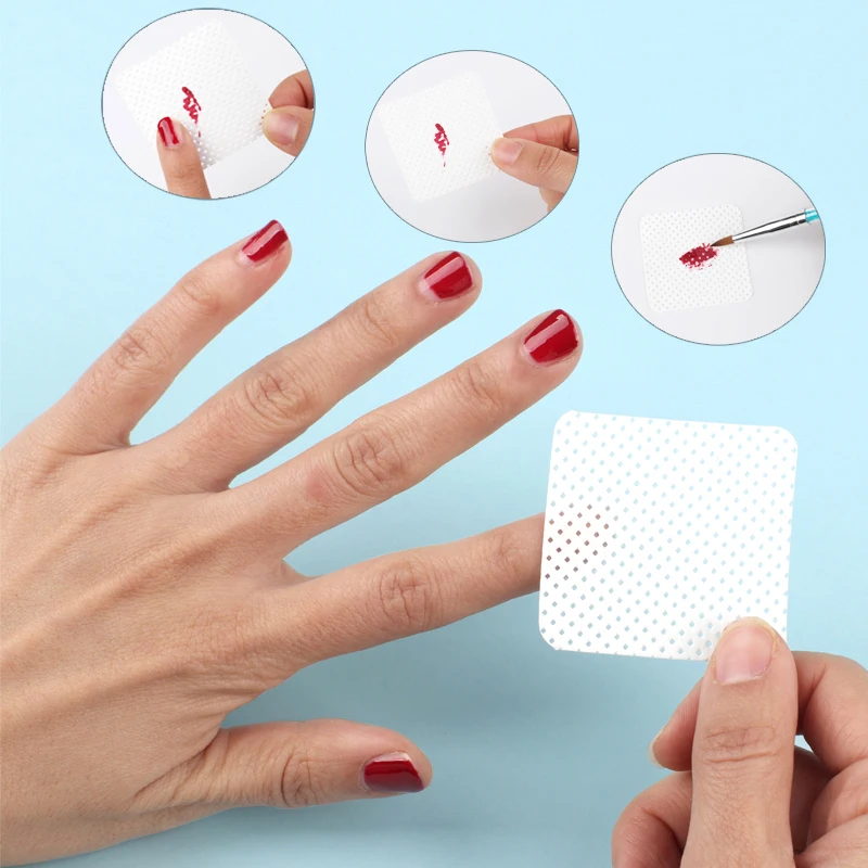 Lint Free Nail Wipes Soft Gel Nail Polish Remover Cotton Pads Absorbable Eyelash Extension Glue Cleaning Wipes Manicure Tools