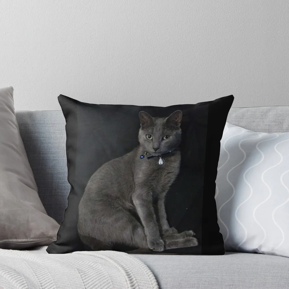 

elegant blue russian Throw Pillow Covers For Sofas Rectangular Cushion Cover