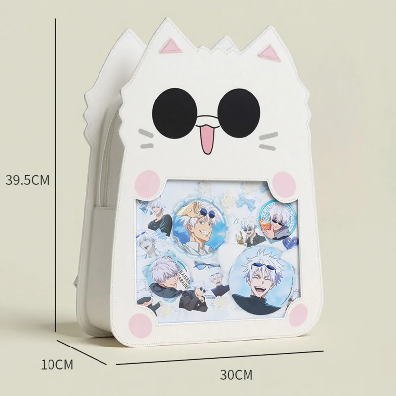Jujutsu Kaisen Gojo Satoru Cute Cat Itabag Women School Backpack 2026 New Model Lightweight Large Capacity Cosplay Gift ItaBag